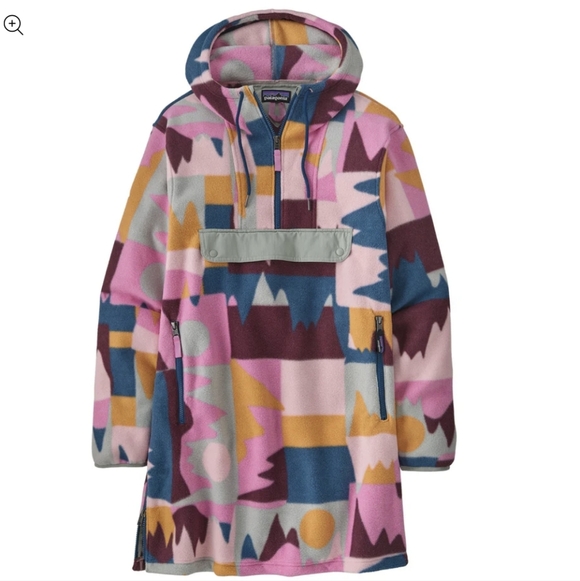 Patagonia Sweaters - Patagonia Cagoule Frontera Marble Pink Tunic Synchilla